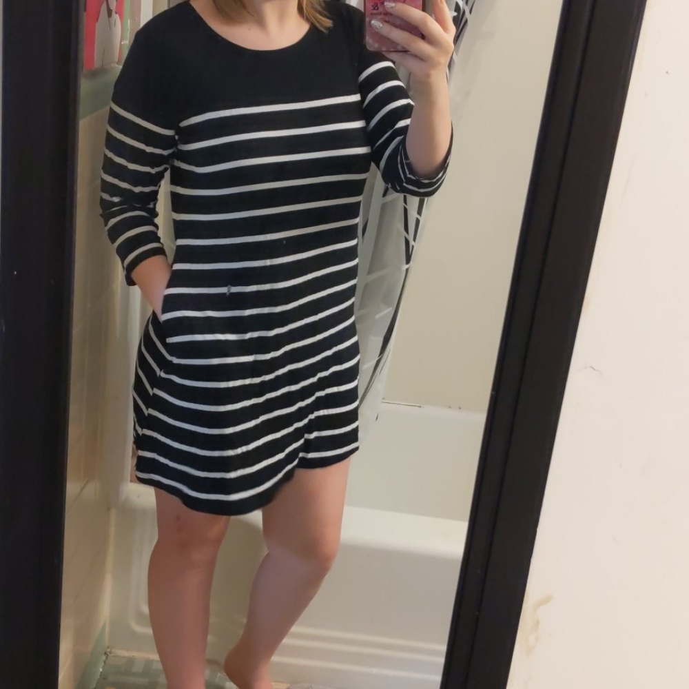 Black dress.